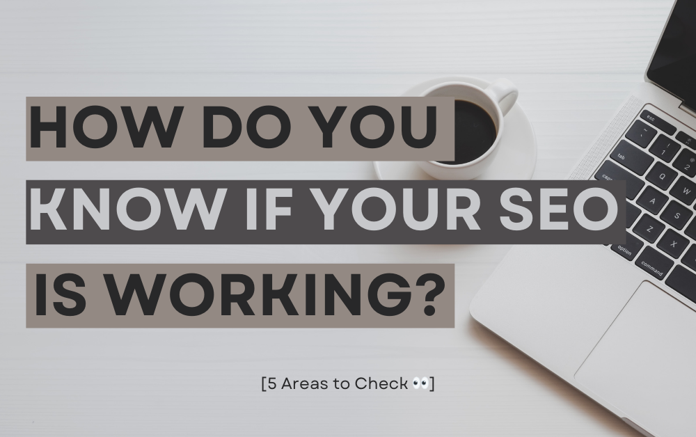 How do you know if your SEO is working? [5 areas to check]